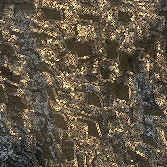 Black Sequined Peplum Top - Forever 21 - Picture 3 of 4